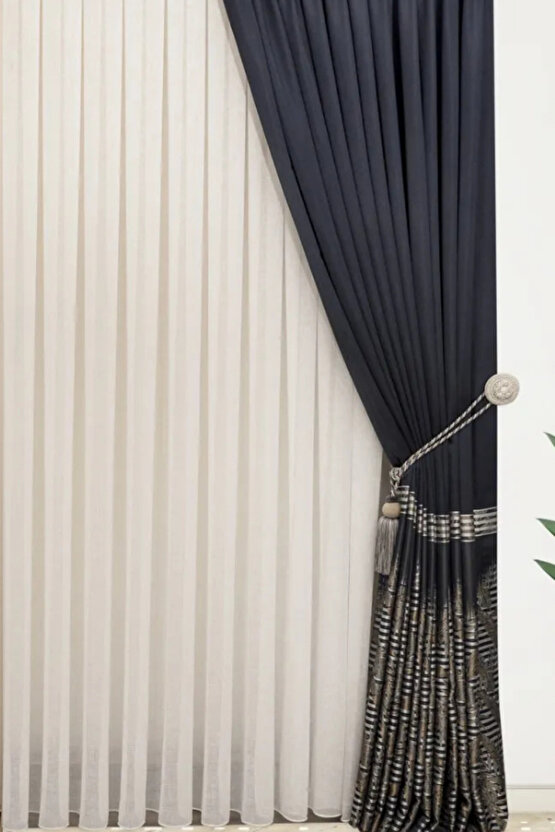 Brıllant Foldet Keten Tül Perde 13 Sık Pile Ozel Olcu Dıkılır