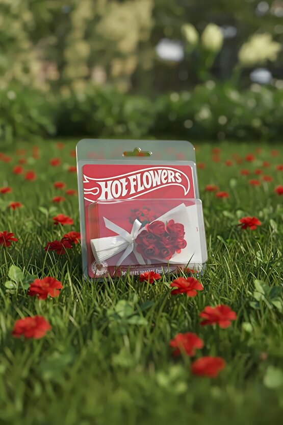 Hot Flowers Tasarım Koleksiyon Ürünü Kırmızı Gül Buketi Sevgiliye Hediye Minik Buket
