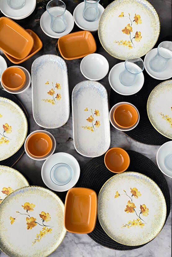 Hercai 50 Parça 12 Kişilik Kahvaltı Takımı