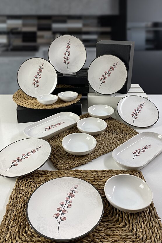 Sakura 14 Parça 6 Kişilik Kahvaltı Takımı