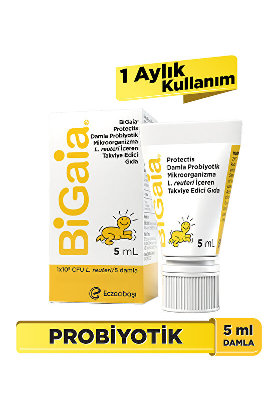 Probiyotik Damla 5 mL - 1 Aylık Kullanım - Sindirim Sistemi&Bağışıklık&Bağırsak Desteği