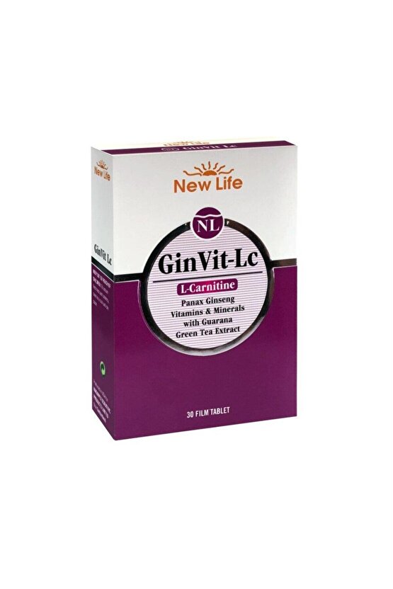 GinVit-Lc L- Carnitine 30 Film Tablet