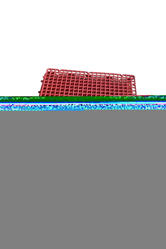 KÜMES KAFES TABAN IZGARA KIRMIZI RENK 1 M2 4 ADET KALIN IZGARA