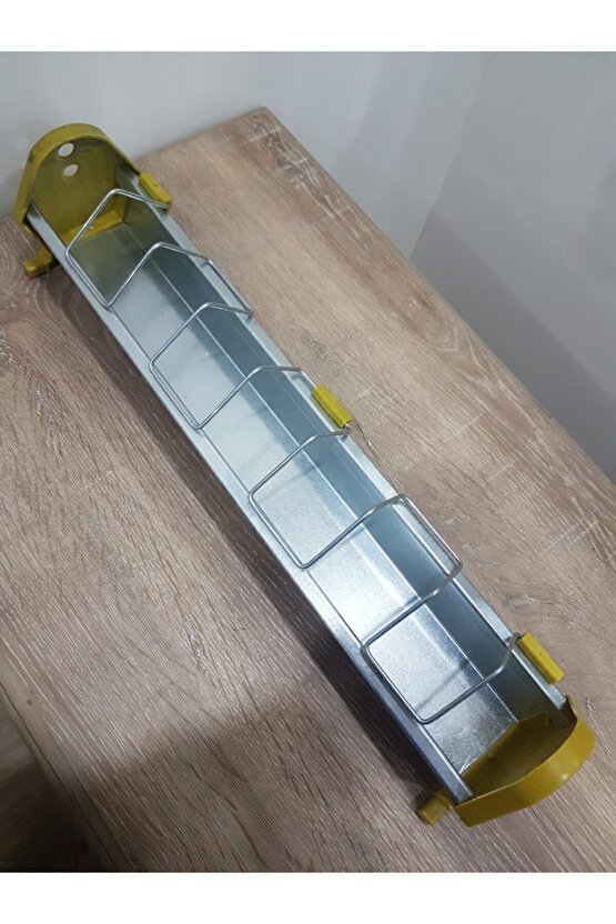 50 Cm Güvercin Civciv Metal Galvaniz Yemlik.