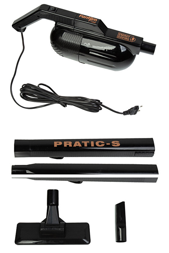 Pratıc-S P1200 Toz Torbasız Dikey Süpürge Siyah