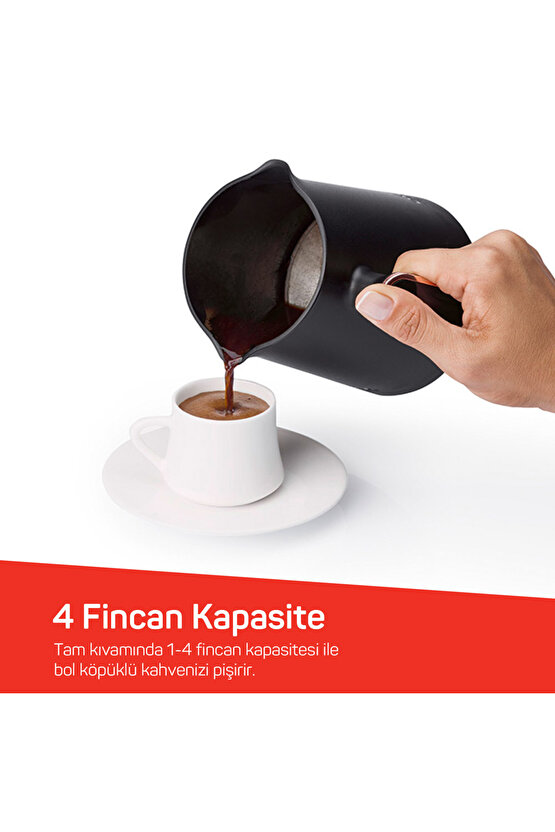 Okka Minio Türk Kahvesi Makinesi 4 Fincan Kapasiteli Toprak - OK004-T