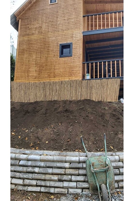 40CM X 5Metre Bambu Kamış Hasrı Çit, Bahçe ve Balkon Çiti , Reedfence