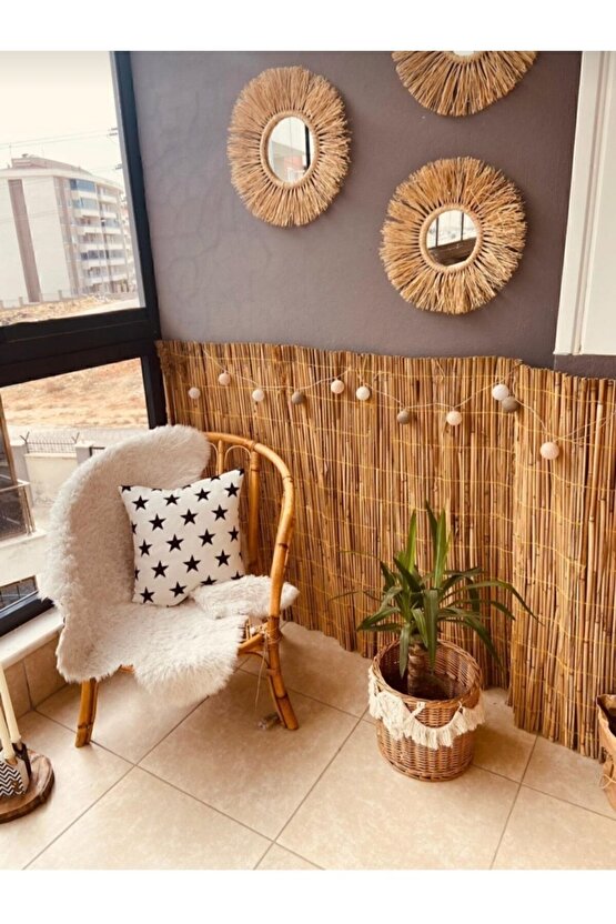 Hasır Kamış Çit 1×6 Metre Hasır Kamış Çit