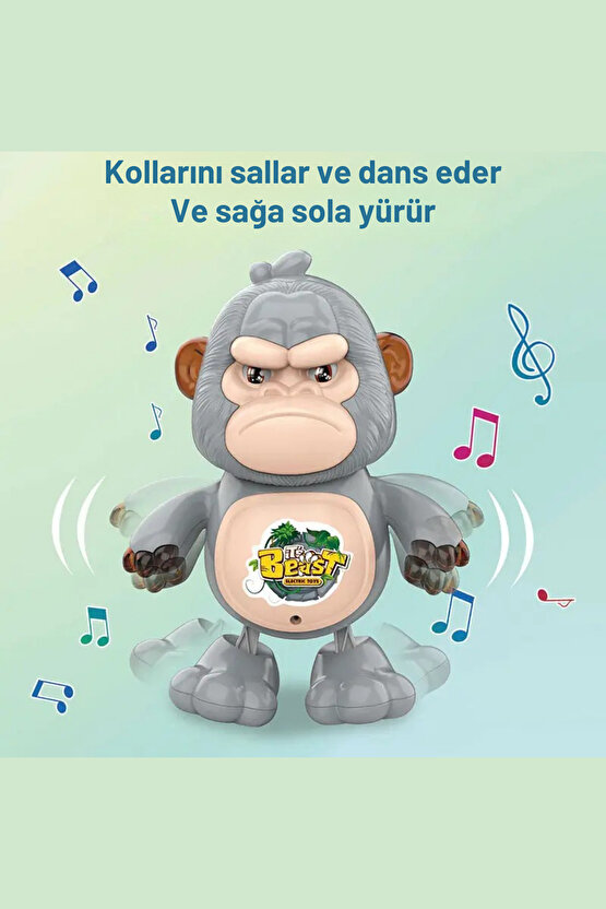 Oyuncak Robot Hayvanlar Müzikli Sesli Işıklı Dans Eden Erken Eğitim Oyuncağı