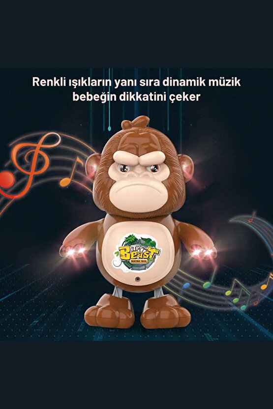 Oyuncak Robot Hayvanlar Müzikli Sesli Işıklı Dans Eden Erken Eğitim Oyuncağı