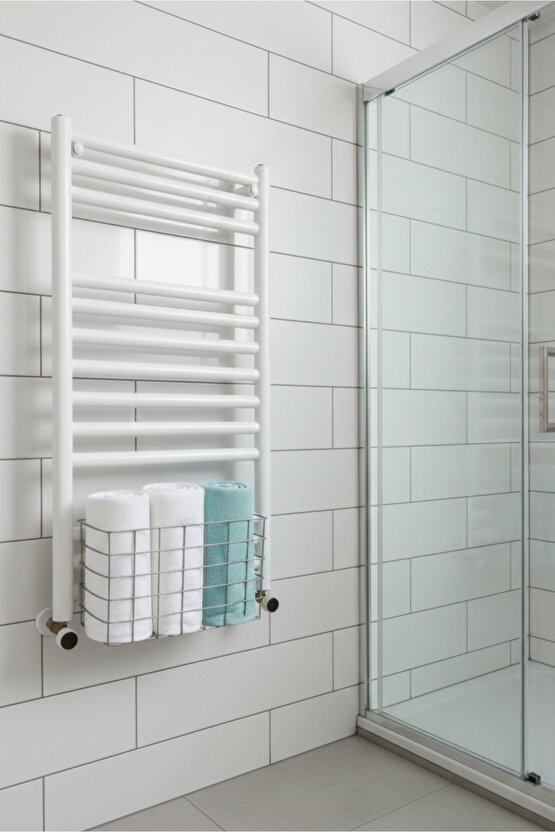 Asılabilir Havlupan Düzenleyici Banyo Havluluk Kurutma Sepeti Tuvalet Kağıdı Organizeri Krom