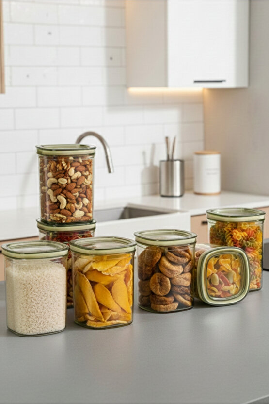 6lı Clario Sızdırmaz Saklama Kabı Vakumlu Erzak Kabı 1,4 L