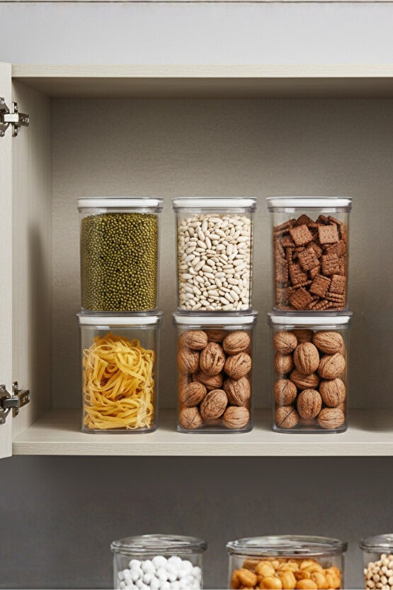 6lı Clario Sızdırmaz Saklama Kabı Vakumlu Erzak Kabı 1,4 L