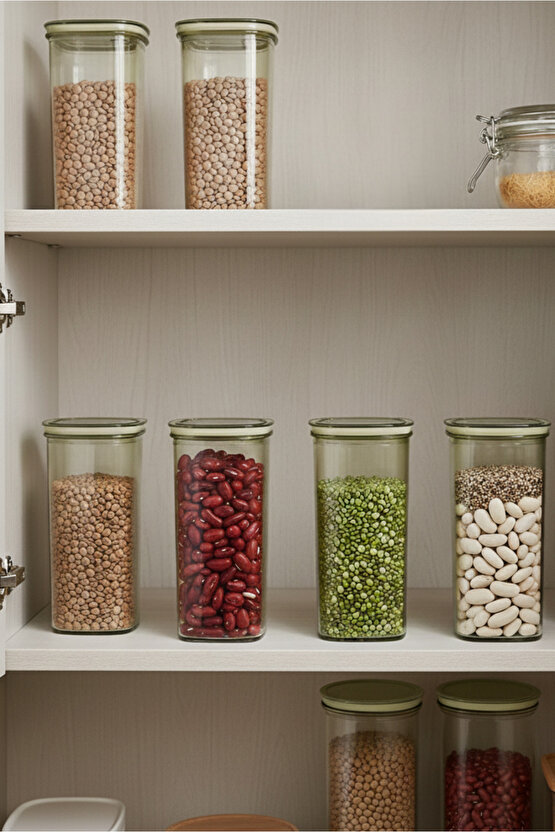 6lı Clario Sızdırmaz Saklama Kabı Vakumlu Erzak Kabı 2L