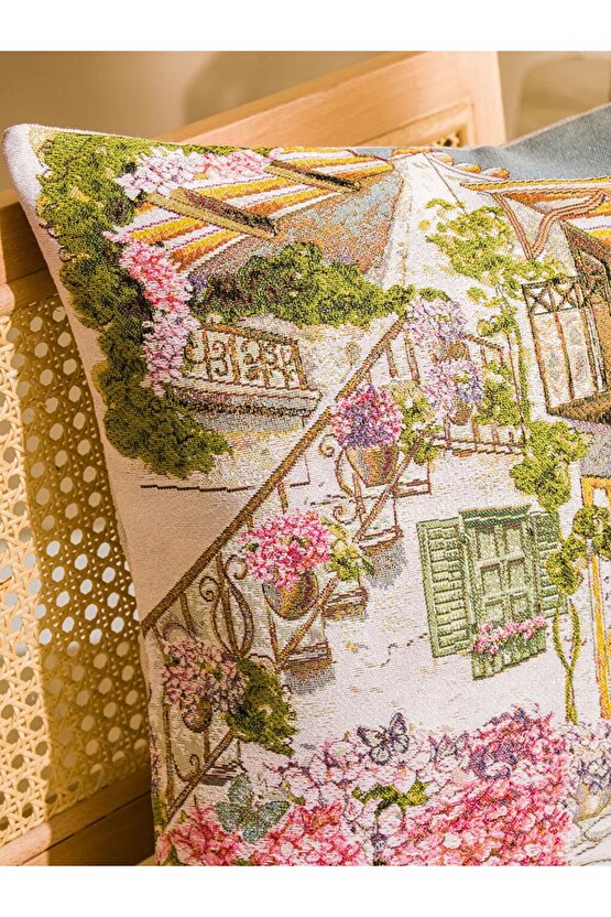 Baskılı Kırlent Kılıfı 45x45 Cm