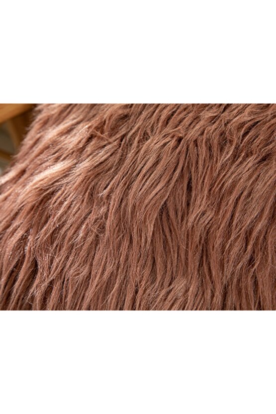 Jade Peluş Kırlent 45x45 Cm Koyu Gülkurusu