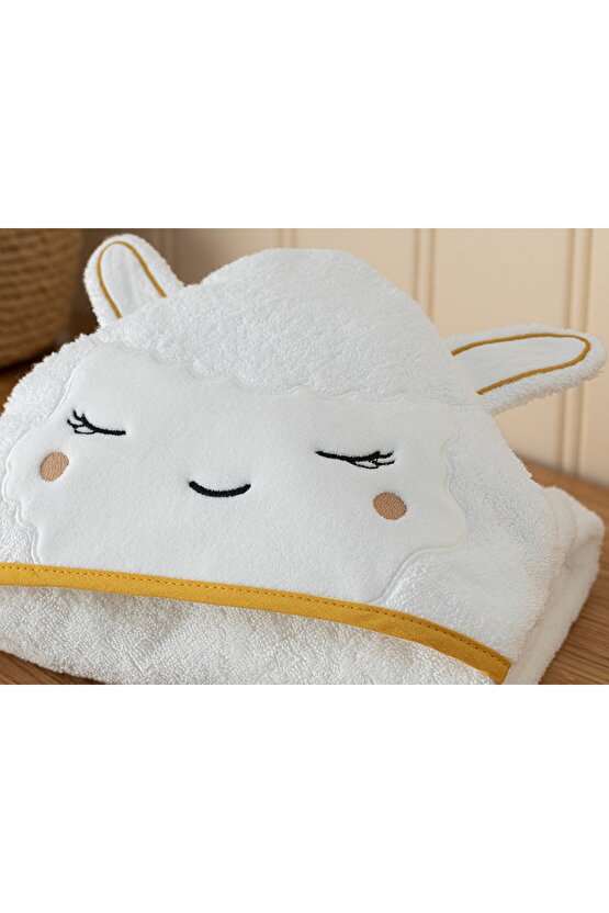 Kuzu Pamuk Bebe Havlu 75x75 Cm Hardal