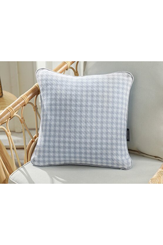 Odesa Dokuma Kırlent Kılıfı 42x42 Cm Bebe Mavi