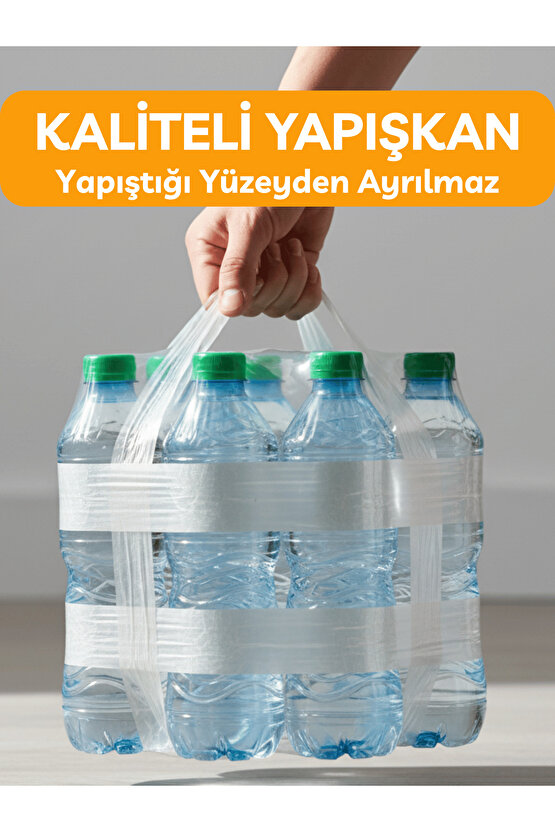 6cm x 100 metre Koli Bandı Dayanıklı Kaliteli Yapıştırma Şeffaf Güçlü Yapıştırma Ev Ofis Bantı
