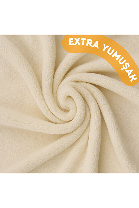 Welsoft Peluş Kumaş Çift Taraflı Yıkanabilir Kesilebilir Koltuk Battaniye Yastık Kaplaması 180x100