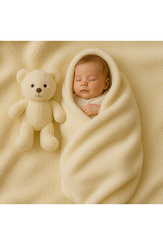 Welsoft Peluş Kumaş Çift Taraflı Yıkanabilir Kesilebilir Koltuk Battaniye Yastık Kaplaması 180x100