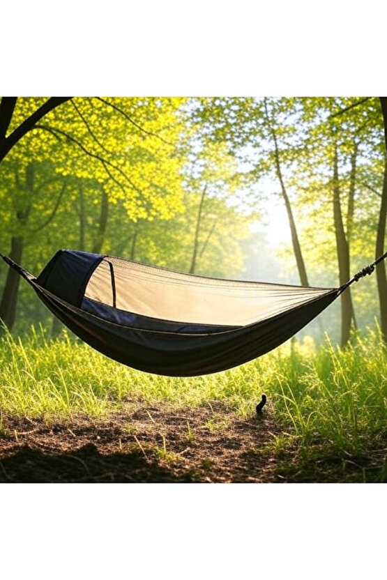 Cibinli Kamp Hamağı 180KG Taşınabilir Kapasite Su Geçirmez Taşınabilir Çantalı Hamak 240CM