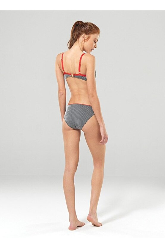 Kadın Bikini Alt 8961 - Çizgili Baskılı