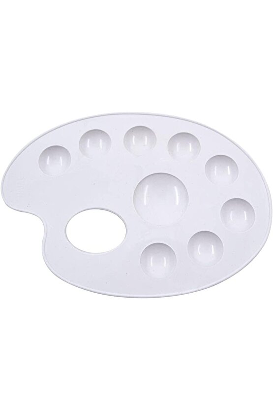 Hatas 20cm Plastik Godeli Öğrenci Resim Paleti  0890