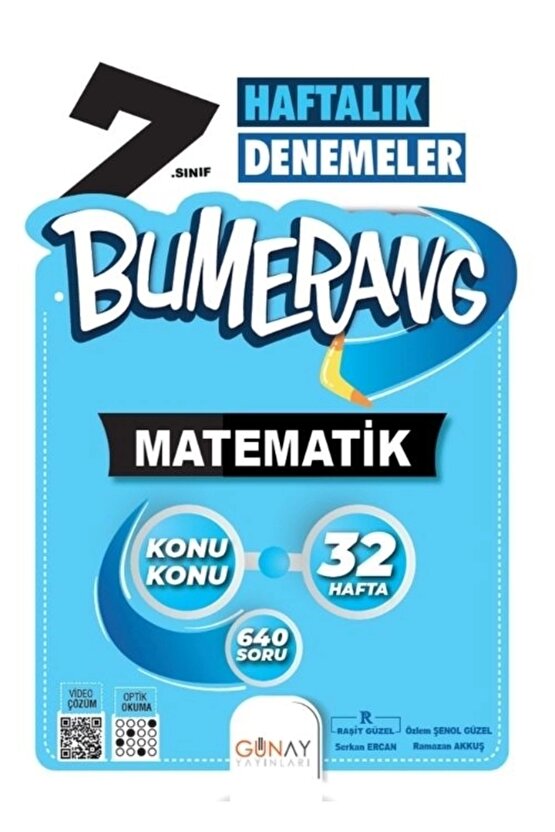 Bumerang 7. Sınıf Matematik Haftalık Denemeler