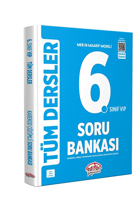 2026 MEB in Maarif Modeli 6.Sınıf Tüm Dersler Karekod Çözümlü Soru Bankası Akıllı Tahtaya Uyumlu