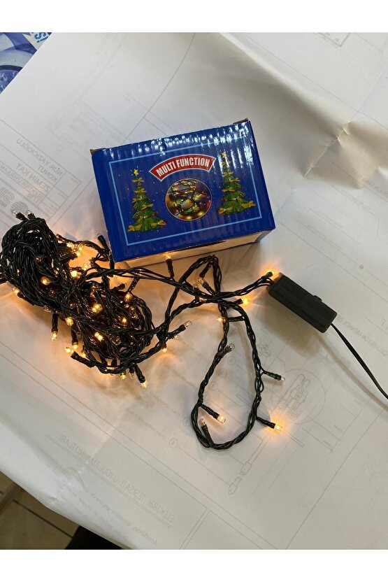 Ledli Günışığı Renk 5 Mt Led Yılbaşı Ağaç Süsü Sarkıt Işık