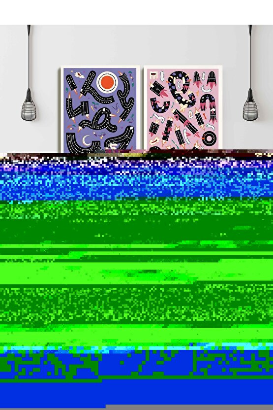 Matisse - Sanat - Soyut - Doğa - Ev - Yaşam ( 2 Li Çerçevesiz ) Poster - Afiş - Tablo NNHT167