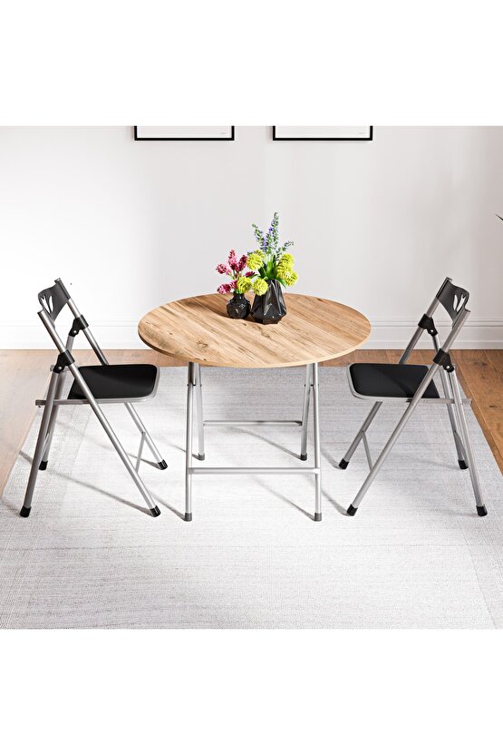 Katlanır Masa ve 2 Adet Sandalye Seti