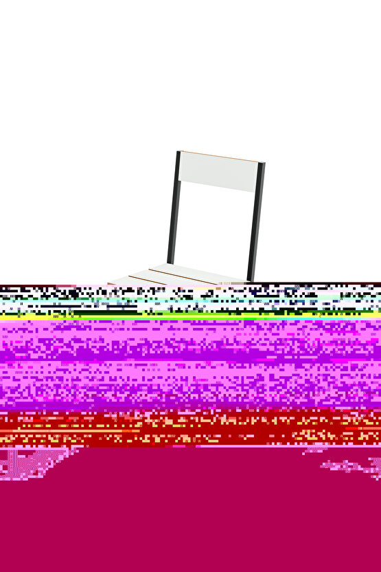 Katlanır 4 Kişilik Mutfak Masa Sandalye Takımı Beyaz 1416