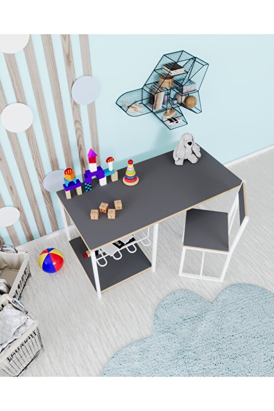 Çocuk Çalışma Masası Ve Sandalyesi Oyun Etkinlik Aktivite Masası