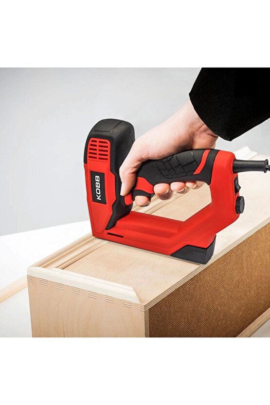 KBZ200B 8-16mm Zımba ve 15-16mm Profesyonel Çivi Çakma Makinesi + 3000 adet Yedek Zımba ve Çivi