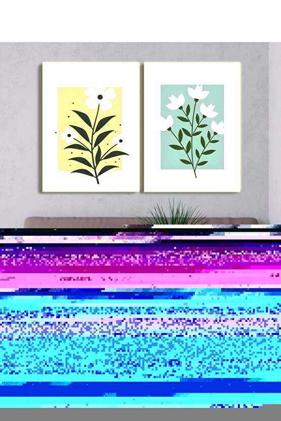 Matisse - Sanat - Soyut - Doğa - Ev - Yaşam ( 2 Li Çerçevesiz ) Poster - Afiş - Tablo NNHT755