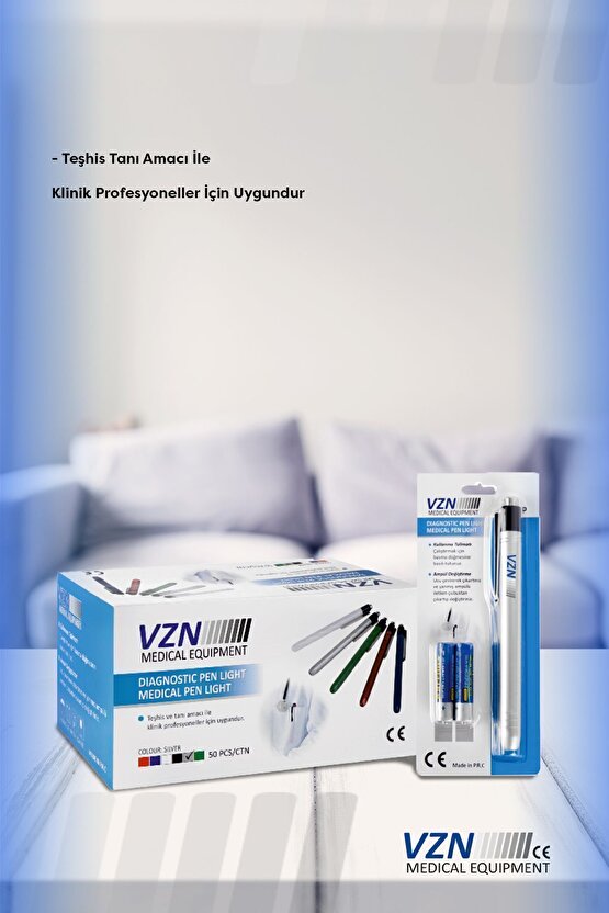 Penlight Doktor Muayene Işıklı Yaka Kalemi