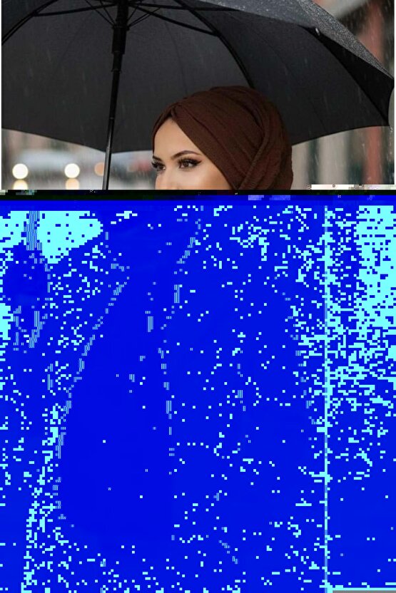 Kahve Kelebek Model Büzgülü Bone Şal