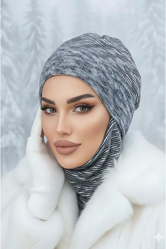 Lacivert Melanj Maskeli Bere