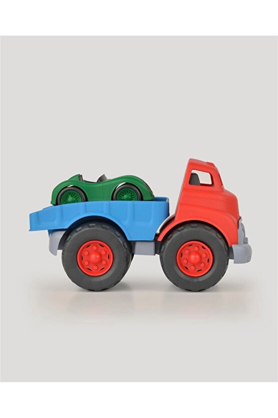 Lüx Kırmızı Büyük Çekici Kamyon - Plastik Çekici - Kırılmaz Oyuncak - Kırılmaz Çekici - Çekici Oyunc