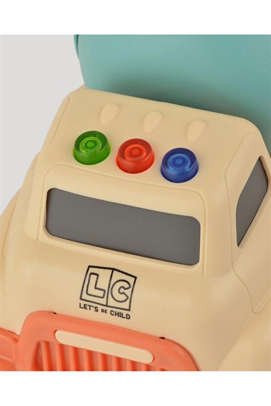 Lüx Bej Sesli Ve Işıklı Minik Mikser - Plastik Mikser - Kırılmaz Oyuncak - Kırılmaz Çimento Mikser -