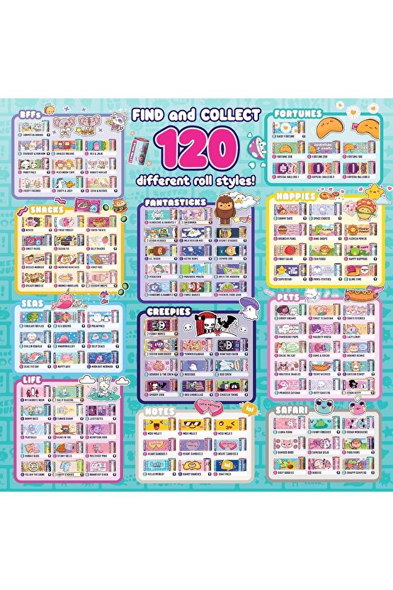 Sticki Rolls Sticki Yedek Bant - En İyi Kendin Yap Çıkartma Takı Seti - Takı Setleri - Çıkart Yapışt