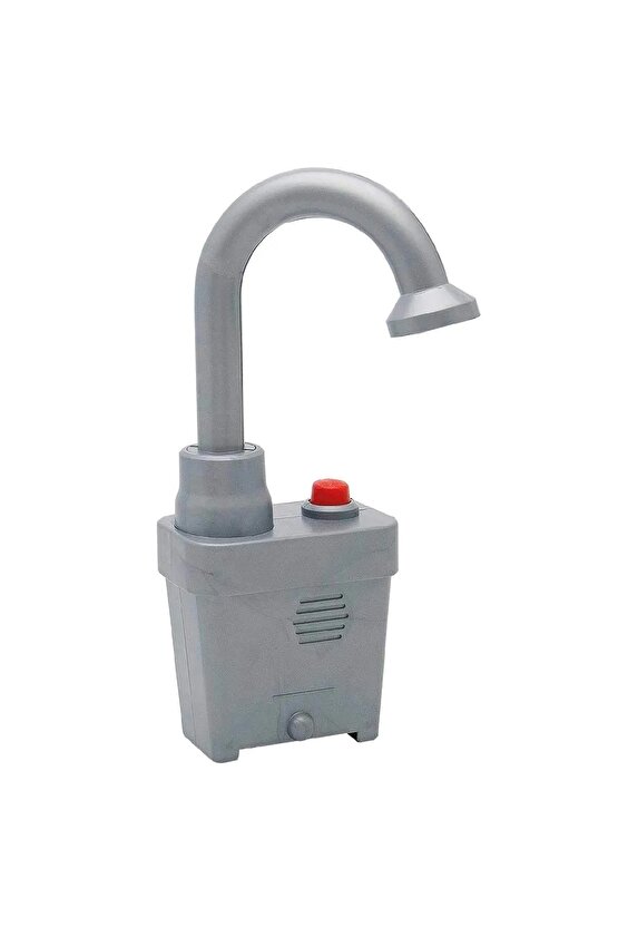 Su Akıtan Modern Mutfak Seti - Çeşmeli Işıklı ve Sesli Lavabo - Mutfak Seti - Su Akan Musluk - Pembe