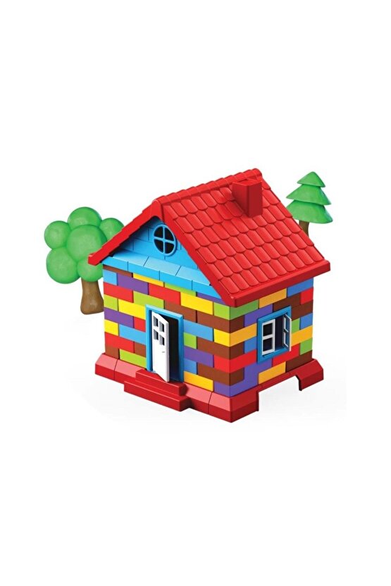 Ev Tasarımlı Oyun Hamur Seti - 6 Farklı Renk Ev Oyun Hamuru - Ev Kalıpları - Art Craft