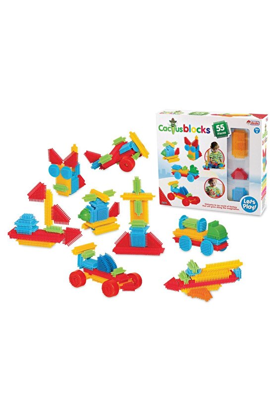 Puzzle City - Multi Bloklar - Kaktüs  - Tik Tak - Mega Seti Blok Seti