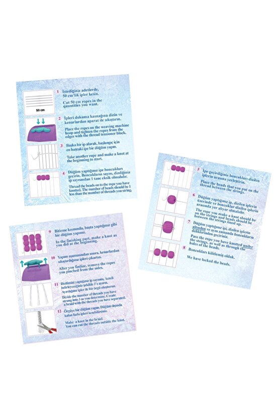 Frozen Takı Dokuma Seti - Takı Setleri - Kolye Seti - Bilezik Seti - Boncuk Seti - Bilye Seti