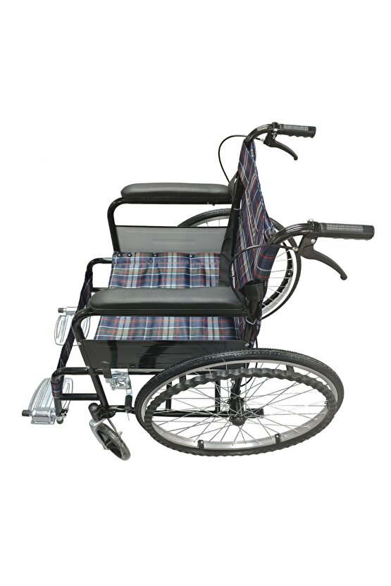 Tekerlekli Sandalye Refakatçi Frenli Katlanır Ekonomik 90 KG TAŞIR