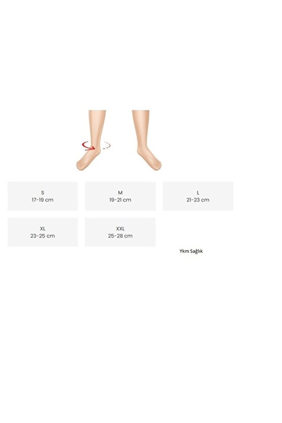 Örgü Aşil Tendon Ayak Bilekliği Medium