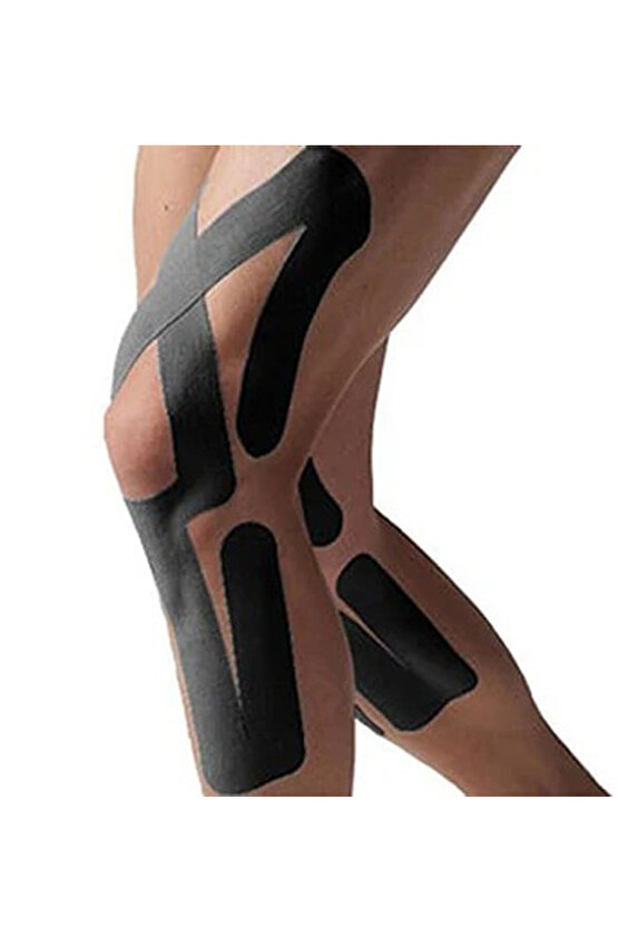 Sport Tape Siyah Renk Kinezyo Sporcu Bandı Ağrı Bandı 5 Metre X 5 Cm